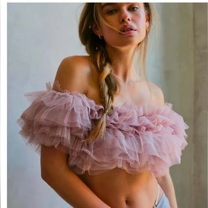 Free People Birthday organza top